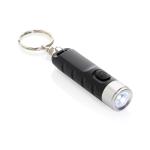 XD Collection Globix RCS recycled plastic USB re-chargeable keychain torch Black