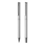 Swiss Peak Cedar RCS certified recycled aluminum pen set Silver