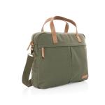 XD Collection Impact AWARE™ 16 oz. recycled canvas laptop bag Green