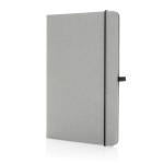 XD Collection Recycled leather hardcover notebook A5 Light grey