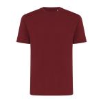 Iqoniq Sierra lightweight recycled cotton t-shirt, Burgundy red Burgundy red | XS