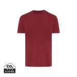 Iqoniq Brett recycled cotton t-shirt, Burgundy red Burgundy red | XXS