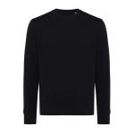 Iqoniq Etosha Lightweight Sweater aus recycelter Baumwolle, schwarz Schwarz | XXS