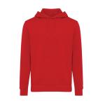 Iqoniq Rila lightweight recycled cotton hoodie, red Red | XXS