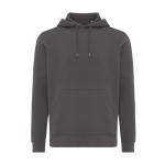 Iqoniq Rila Lightweight Hoodie aus recycelter Baumwolle, anthrazit Anthrazit | XXS