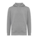 Iqoniq Rila Lightweight Hoodie aus recycelter Baumwolle, Ungefärbtes helles anthrazit Ungefärbtes helles anthrazit | XXS