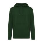 Iqoniq Rila lightweight recycled cotton hoodie,  forest green Forest green | XXS