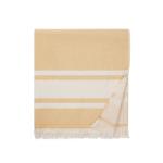 VINGA Tolo hammam terry towel, yellow Yellow, off white