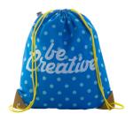 CreaDraw Plus RPET custom drawstring bag White/yellow