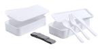 Fandex antibacterial lunch box White/grey