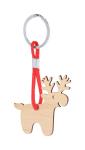 Matcher Christmas keyring, reindeer, nature Nature,red