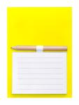 Yakari magnetic notepad Yellow