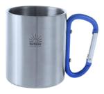 Bastic stainless steel mug Blue/silver