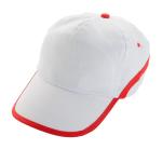 Line baseball cap White/red