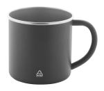 Hossa Tasse aus recyceltem Edelstahl Grau