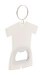 Soccer bottle opener keyring White