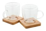 Mocaboo glass espresso cup set Nature