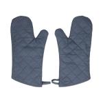 Oven glove "Heat resistant", set of 2 Blue/grey