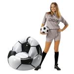 Inflatable football chair "Coach" Black