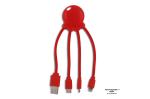 2087 | Xoopar Eco Octopus Charging cable Red