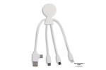 2099 | Xoopar Mr. Bio Smart Charging cable with NFC White