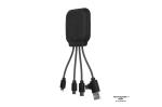 4001 | Xoopar Iné Gamma Charging cable with NFC and 3.000mAh Powerbank Black