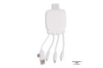 3192 | Xoopar Octopus Gamma 2 Bio Charging cable with 3.000mAh Powerbank White