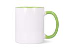 Mug subli Oslo colored inside & handle 300ml White/green