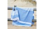 Sagaform Ella Hamam-Handtuch Bio-Baumwolle 145x250cm Blau