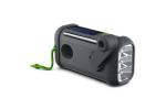 MH-08 | Muse radio bluetooth speaker with solar and wind-up mechanism Black