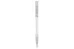 Nash ball pen rubber grip transparent, white White,transparent