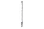 Ball pen Atlas transparent metal tip, white White,transparent