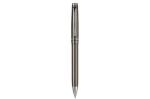 Pen set 2 stripes barrel metal Dark grey