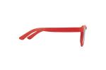 Sonnenbrille Weizenstroh Erde UV400 Rot