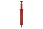 Injection pen transparent Transparent red