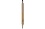 Ball pen bamboo and wheatstraw with stylus Black