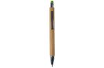 Ball pen New York bamboo with stylus Green