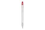 R-PET ball pen Transparent red