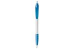 Cosmo ball pen rubber grip HC, lightblue Lightblue, offwhite