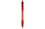 Cosmo ball pen transparent rubber round clip Transparent red