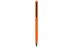 Kugelschreiber Stylus Metall gummiert Orange