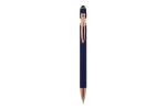 Ball pen Paris Deluxe Metal Rubberised Dark blue