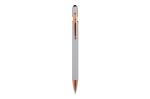 Ball pen Paris Deluxe Metal Rubberised Silver