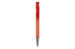 Avalon ball pen metal tip transparent Transparent red