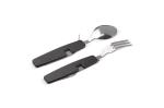 Foldable cutlery in multi-tool Black