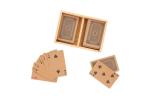 Playing card set in bamboo box Timber