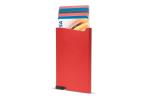 Aluminum card holder Red