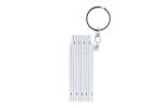 Mini foldable ruler with keyring 0.5m White