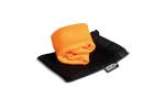 R-PET cooling towel 30x80cm Black orange