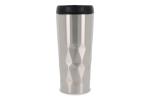 Thermo mug diamond pattern 450ml Silver